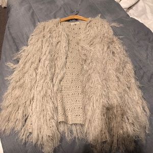Shaggy cardigan
